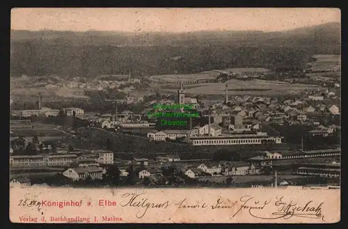 150674 AK Königinhof an der Elbe Dvur Kralove nad Labem 1906 Panorama