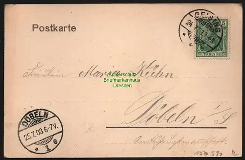 150590 AK Altenberg Erzgeb. Binge mit Geising 1903