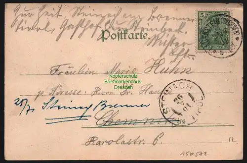 150572 AK Liebenau bei Lauenstein 1901 Gasthof zum Erbgricht