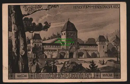 147806 AK Liegnitz Mannschießfest 1912 Maag Hexenturm Hexentanzplatz