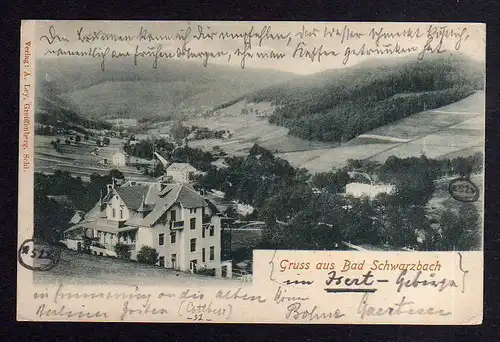 98512 AK Bad Schwarzbach Schlesien Isergebirge 1902