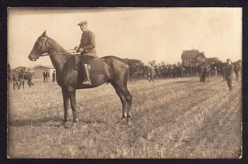 77937 AK Pferd Reiter Warters Photo Haus Magdeburg Apfelstr. 10