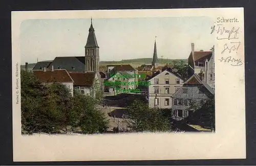 126493 AK Schwerte um 1905 Kirche