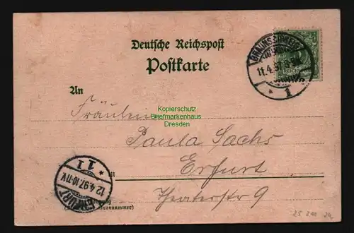 25211 AK Litho Restaurant Wilhelmsblick Querumer Holz b. Braunschweig 1897