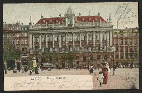 25358 AK Leipzig Grassi Museum Möbel Waaren Credit Geschäft Fahrradklaner 1908