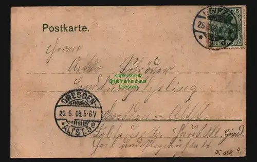 25358 AK Leipzig Grassi Museum Möbel Waaren Credit Geschäft Fahrradklaner 1908