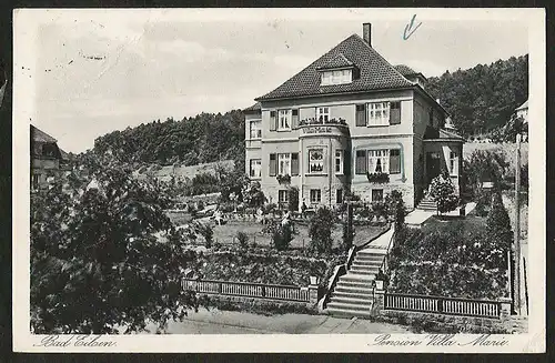 25382 AK Bad Eilsen Pension Villa Marie Amt Bückeburg 1935 Harrl Bückebergen
