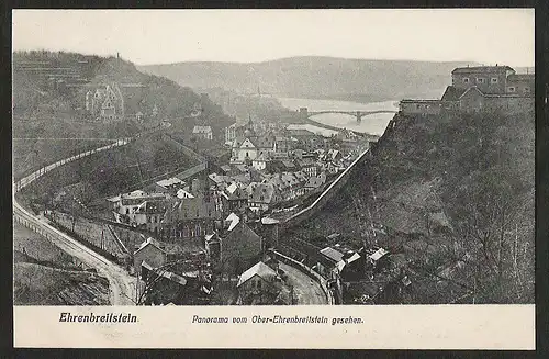 25187 AK Ehrenbreitenstein Panorama Ober-Ehrenbreitenstein, ungelaufen 1907