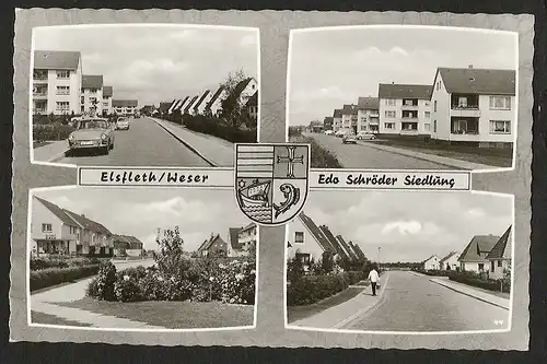 25193 AK Elsfleth Weser Edo Schröder Siedlung , gelaufen Marke abgelöst