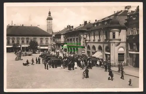 144385 AK Uherske Hradiste Ungarisch Hradisch Marktplatz Hotel 1926 Fotokarte