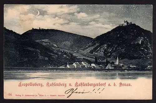 45970 AK Leopoldsberg Kahlenberg Kahlenbergerdorf Donau