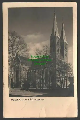 140931 AK Stendal Dom St. Nicolaus Fotokarte 1944