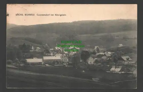 141069 AK Sächs. Schweiz Cunnersdorf bei Königstein 1916