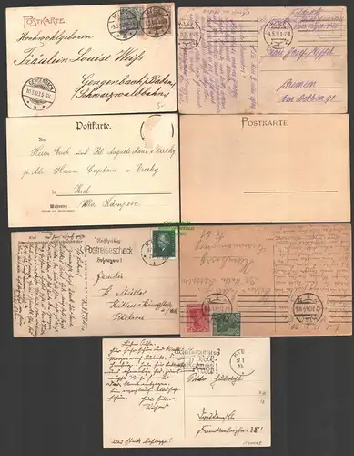 141108 7 AK Kiel Kriegshafenum 1900 Teilansicht 1916 Baustelle 1903 Kieler Woche