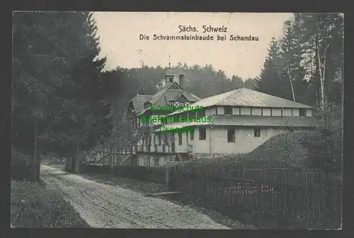 141088 AK Die Schrammsteinbaude bei Schandau Sächs. Schweiz 1923