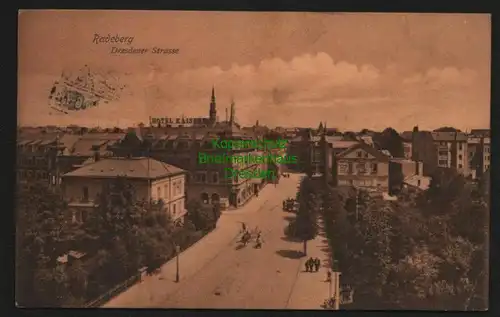 139891 AK Radeberg Dresdner Strasse Hotel Kaiserhof 1908 gelaufen 1910