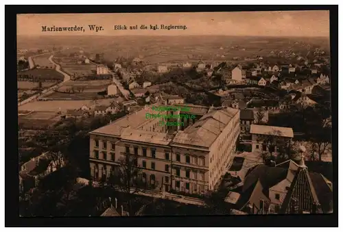 136004 AK Marienwerder Wpr. Kwidzyn 1916 Blick auf die kgl. Regierung