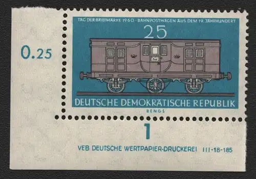 2546 DDR DV 790 Tag der Briefmarke 1962 postfrisch ** ungefalten Wolf