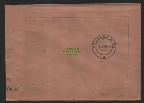 B9586 R-Brief Gebr. Hörmann A.-G. Mühlberg (Elbe) 1 602  Hermann Schumacher