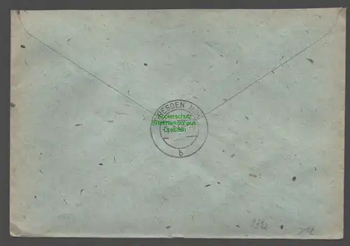 B9392 R-Brief Gebr. Hörmann A.-G. Guben 1 1943 Emil Weingärtner