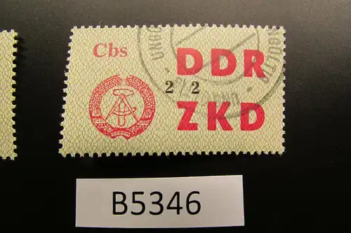 B5346 DDR ZKD C 47 II Cbs 2/2 ungültig gestempelt, voller Originalgummi