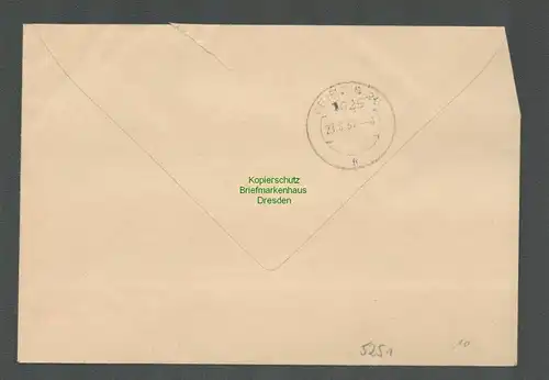 B5251 DDR ZKD Brief 1967 Bezirkskrankenhaus St. Georg Leipzig Aushändigung als g