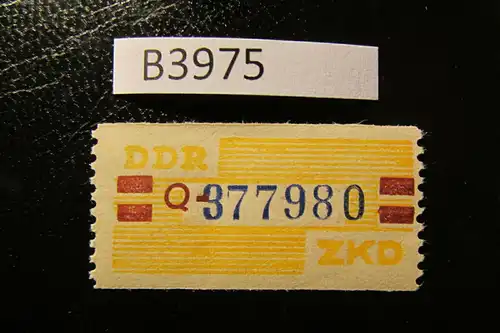 B3975 DDR ZKD B 25 Q ** Original postfrisch