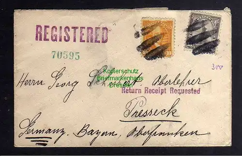 B3145 Brief USA 1933 Freiheitsstatue New York Einschreiben Phoenix Baltimore
