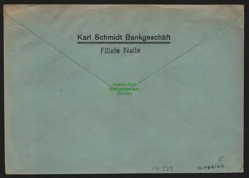 B10329 Brief BAZ Gebühr bezahlt 1945 Naila nach München