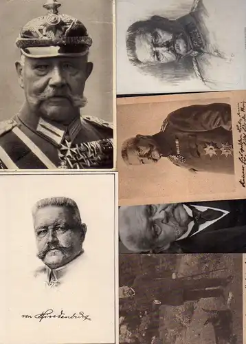 98307 6 AK Reichspräsident Hindenburg 1915 1925 1918 Ritterkreuz