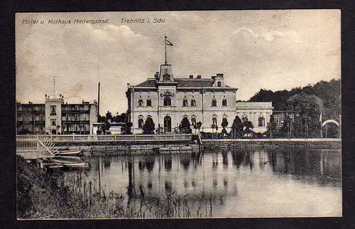 96574 AK Trebnitz i. Schlesien 1910 Hotel und Kurhaus Hedwigsbad