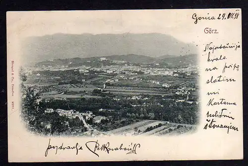 94627 AK Görz Gorizia 1898 Panorama (1)