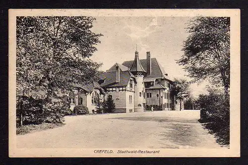 93860 AK Krefeld Crefeld Bockum 1918 Stadtwald Restaurant