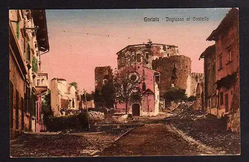 92354 AK Görz Gorizia Ingresso al Castello 1925