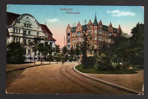 88095 AK Kattowitz Wilhelmsplatz 1916
