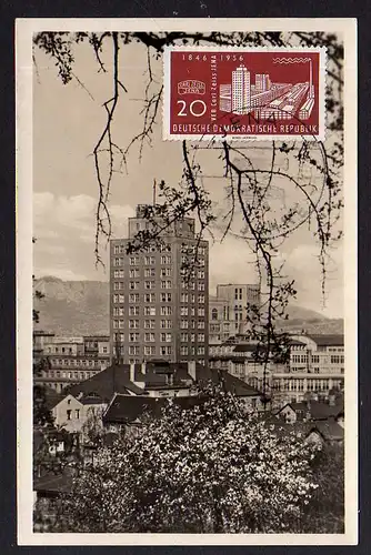 84971 DDR 1956 Mi. 546 Carl Zeiss Jena seltene Maximumkarte