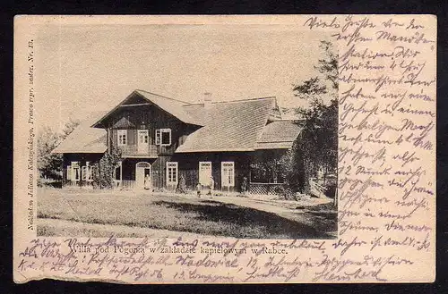 84883 AK Willa pod Pogonia w zakladzie kapielowym w Rabce Kalwaria  1906