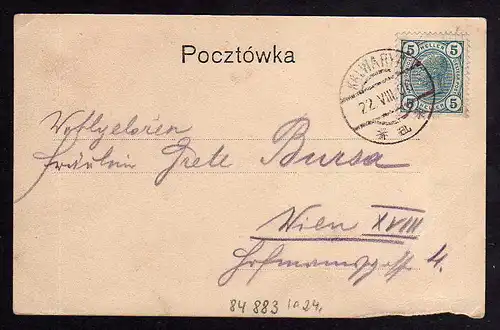 84883 AK Willa pod Pogonia w zakladzie kapielowym w Rabce Kalwaria  1906