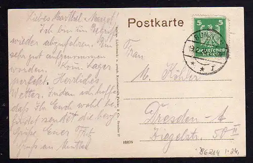 86214 AK Bunzlau Boleslawiec Niedermarkt mit Zoll Straße 1925