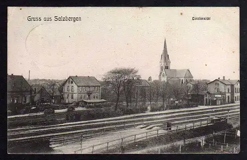 84839 AK Salzbergen am Bahnhof 1913