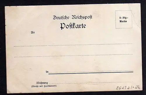 86292 AK Herzogswalde Gasthof Schloss um 1895 typischer Vorläufer Verlag Schulze