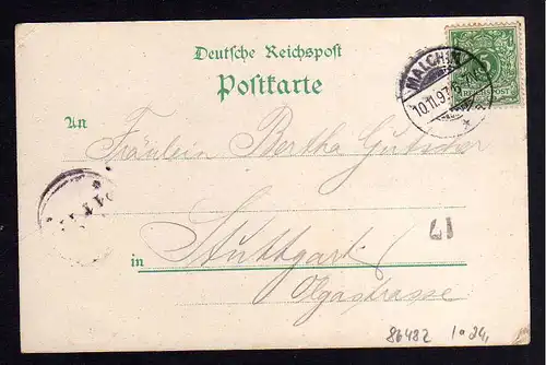 86482 AK Litho Mecklenburger Schweiz 1897 Schloß Basedow Remplin Malchin Ivenack