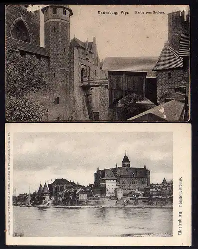 83221 2 AK Marienburg Wpr. 1915 1930 Schloss Nogat
