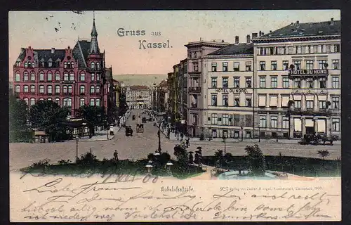 82907 AK Kassel Cassel Bahnhofstrasse Hotel du Nord 1900
