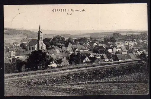 82873 AK Gefrees Ort Kirche 1908 Verlag H.N. Nbg. 07 32036