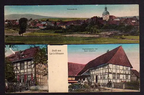 79977 AK Landolfshausen Posthülfsstelle Günther Pfarrhaus 1912