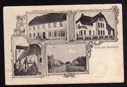 79957 AK Fischbeck Elbe bei Stendal um 1910 Gasthof Seiler