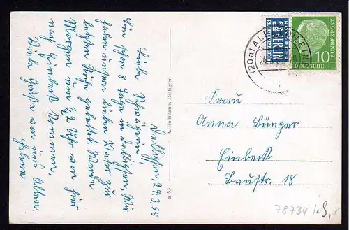 78734 AK Delligsen Postamt Landessparkasse 1955