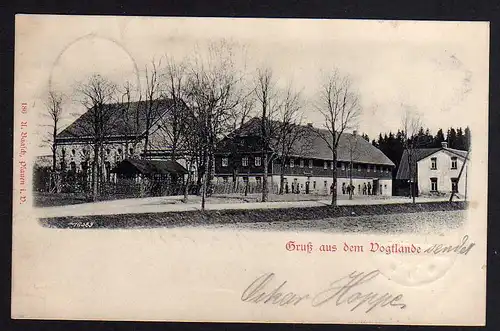 78116 AK Gruß aus dem Vogtlande Schöneck 1900