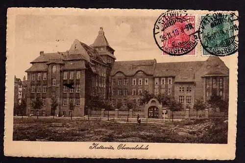 78222 AK Kattowitz Oberrealschule 1919